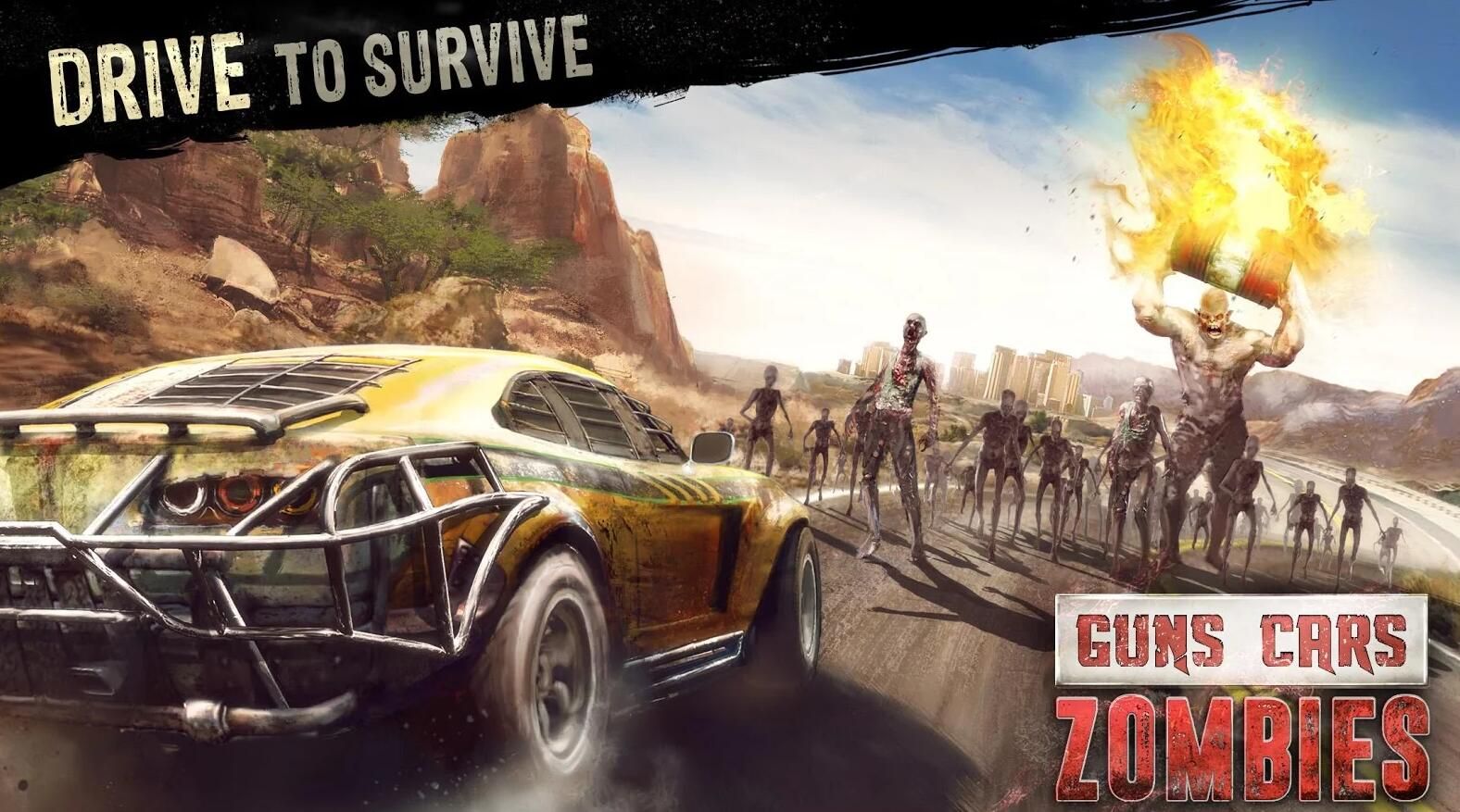 僵尸碾压者安卓官方版游戏下载（Guns Cars and Zombies）  v4.3.3
