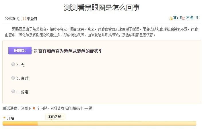 测试黑眼圈的app鉴别声明小游戏入口 截图1