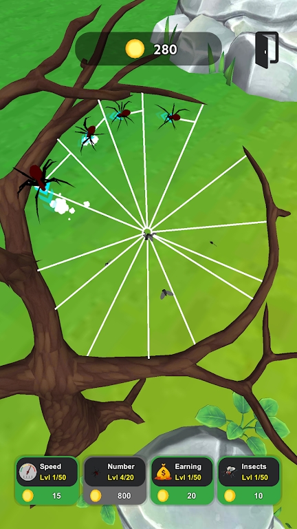 闲置蜘蛛游戏安卓版(IDLE Spiders)图片1
