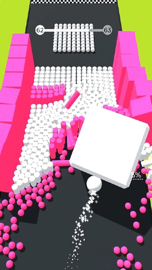 彩色躲避球球3D截图1