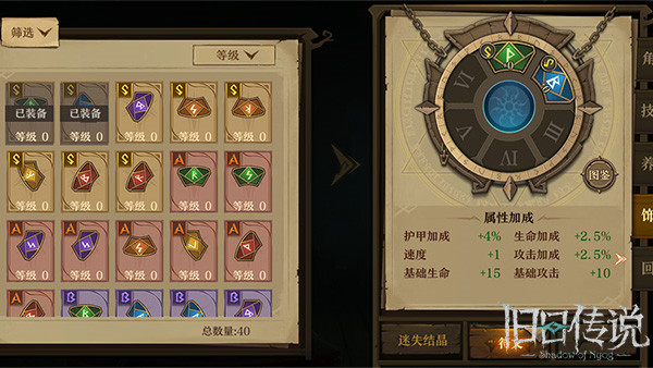 装备列表