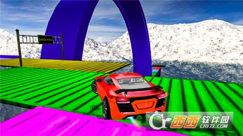 巨型坡道汽车特技安卓版 v1.0