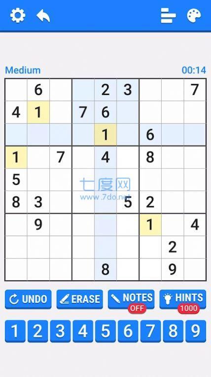 数独经典益智游戏