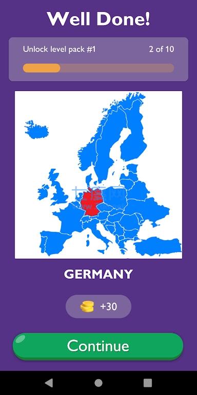 欧洲地图猜谜挑战GuessEuropeanCountry OnMap截图2