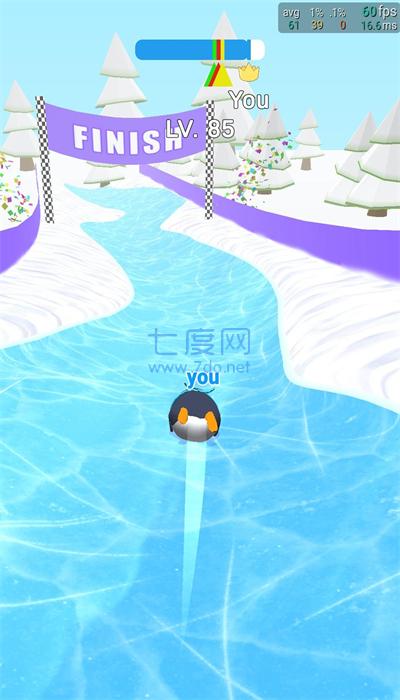 企鹅雪地赛游戏截图2