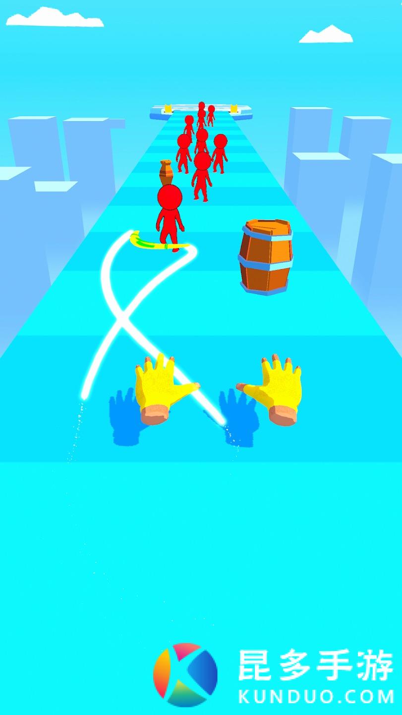 回旋镖切片跑游戏安卓版（Boomerang Slicing） 截图1