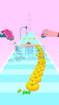 甜甜圈堆栈跑酷比赛3D截图0