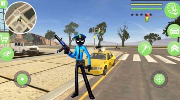 美国警察火柴人绳索英雄游戏 v2.0 安卓版