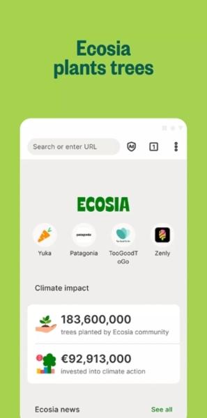 Ecosia浏览器图片1