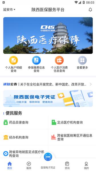 陕西医保公共服务平台1