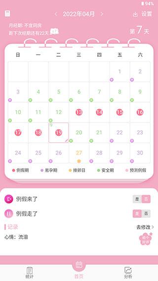 女生例假记录1