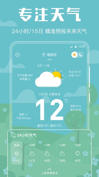 晴天娃娃天气预报最新版