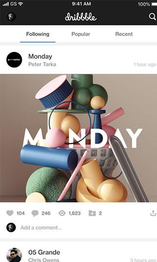 追波dribbble图片