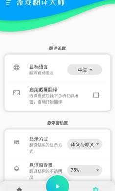 游戏翻译大师高级版 悬浮窗