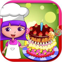 公主安娜做蛋糕