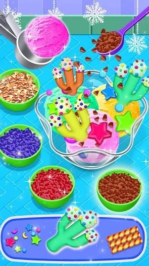 五彩冰淇淋制作商店