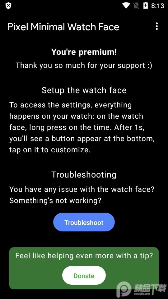 Wear OS手表表盘(Pixel Minimal Watch Face)2.5.7 高级版 v4.3.1