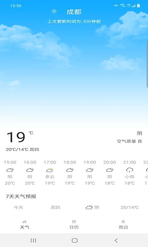 旅行看天气预报