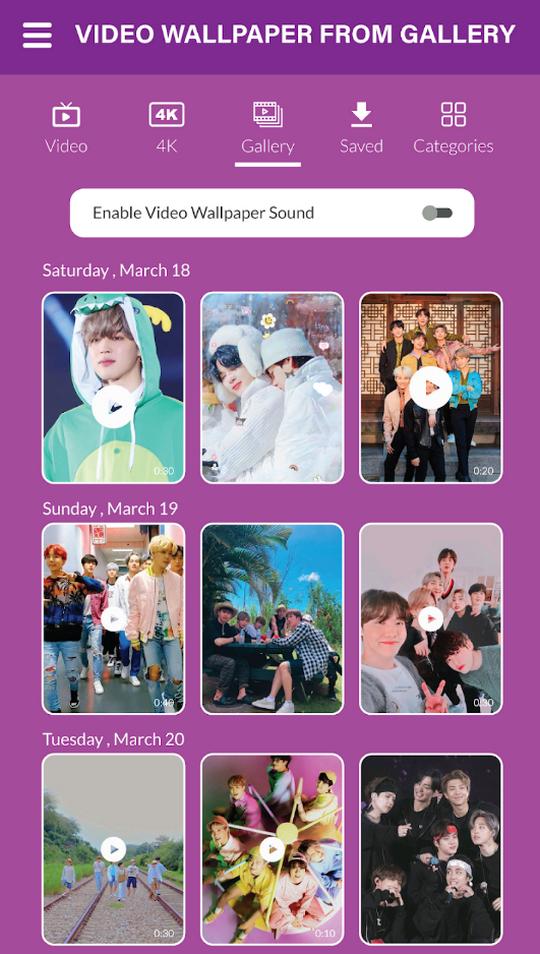 防弹少年团动态锁屏壁纸(BTS Live Wallpapers HD)安卓版v1.1 最新版 v3.5.3